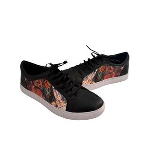 Robert Graham Rays RG5648L Mens Black Leather Lifestyle Sneakers Shoes Size 12